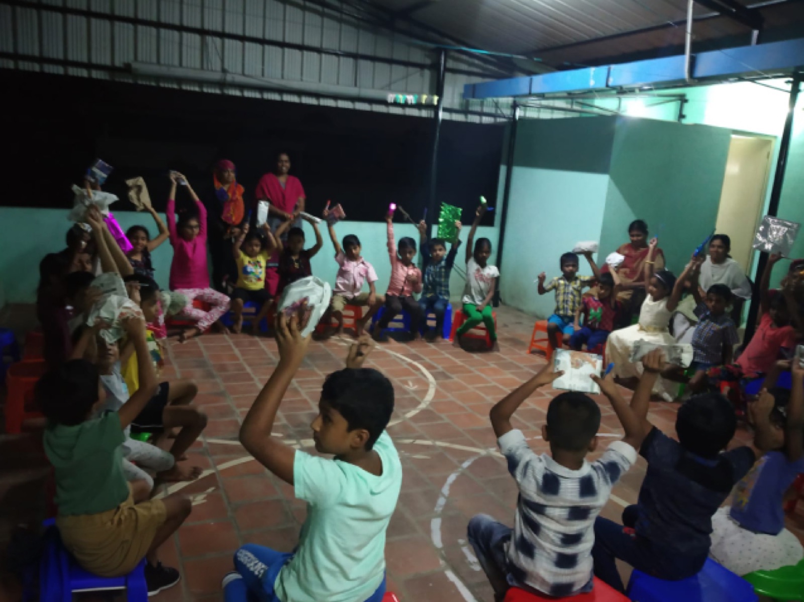 Circle time at Tiny Seeds