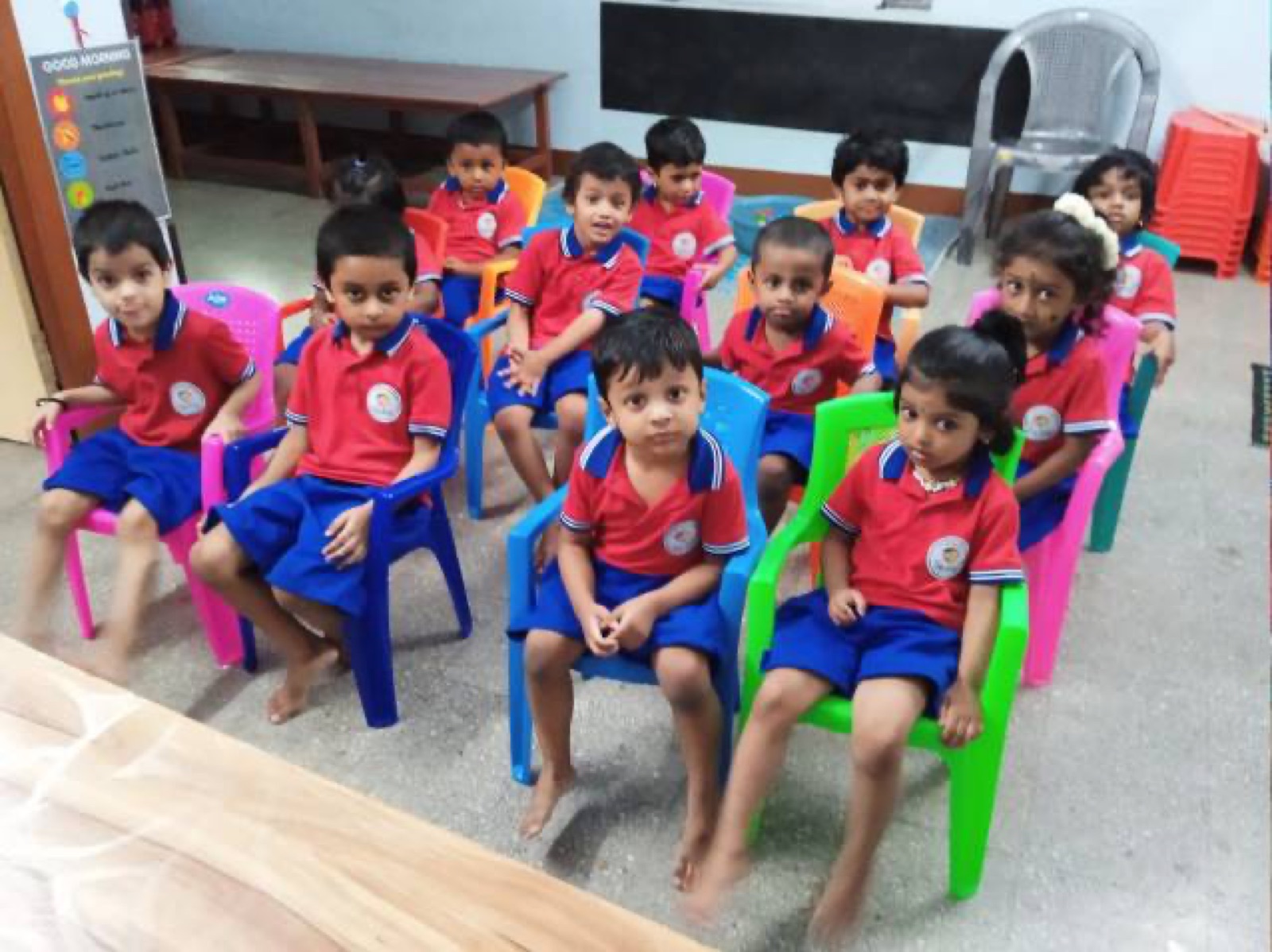 LKG and UKG class at Tiny Seeds