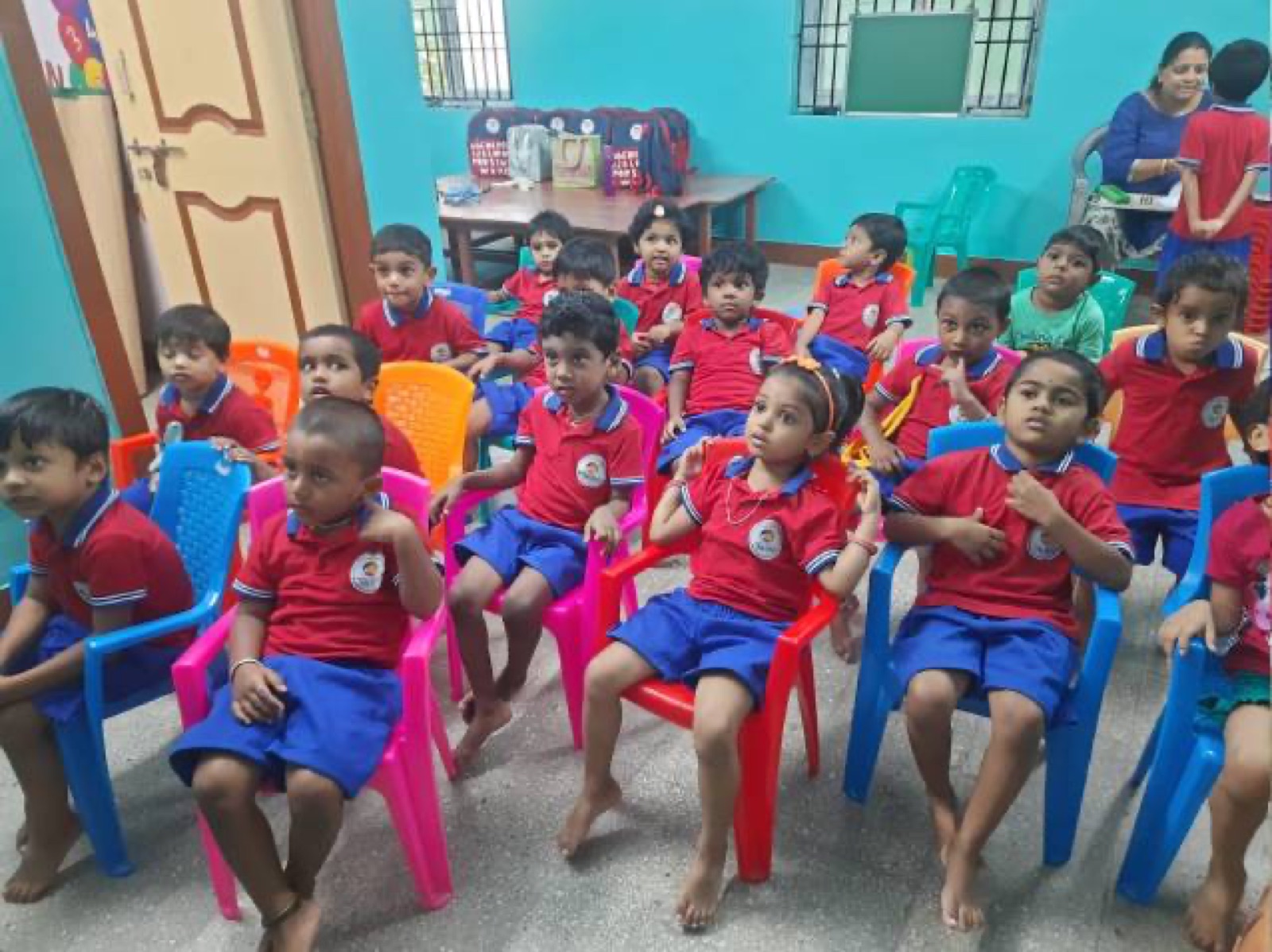 Children in class at Tiny Seeds