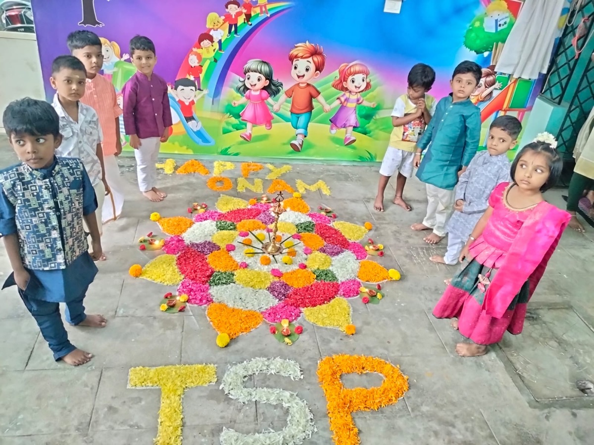Onam flower rangoli